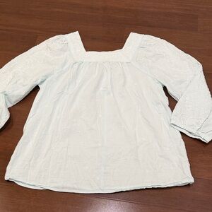 GAP Textured Mint Green Blouse